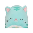 thumbnail image 4 of Squishmallows Kids Teal Cat Slipper, 4 of 7