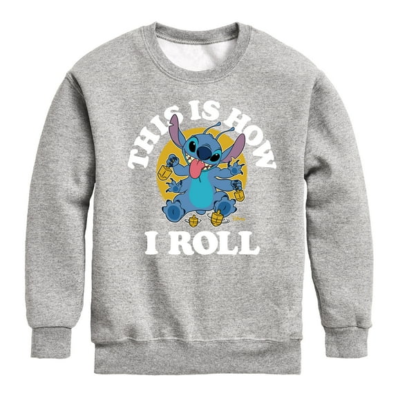 Lilo & Stitch - This Is How I Roll - Toddler and Youth Crew Fleece