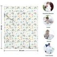 thumbnail image 4 of White Cartoon Rainbow Cloud Star Heart Pattern Blanket,Comfortable Soft Flannel Throw Blanket,All Season,Warm Lightweight Blankets for Sofa Bed Couch Living Room Chair,30"x40", 4 of 4