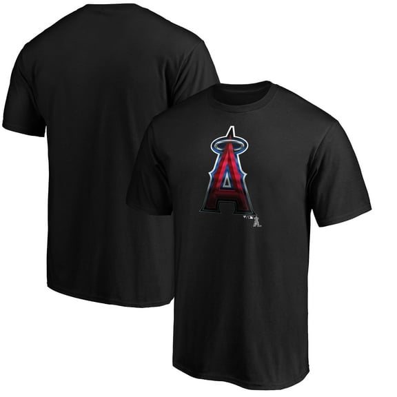 Men's Black Los Angeles Angels Team Midnight Mascot T-Shirt
