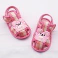 thumbnail image 2 of Baby Infant Boy Girl Sandals Newborn Cotton Non-Slip Soft Sole Sandals for Baby Boys Girls Open-Toe Outdoor Casual Summer First Walkers Shoes, 0-18M, 2 of 5