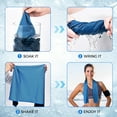 thumbnail image 2 of 12 Pack Cooling Towels Hot Weather Cooling Neck Towel Breathable Ice Towel for Running, Hiking, Sports, Outdoor, 40"x 12", 2 of 5