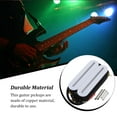 thumbnail image 4 of Micro Chevalet Double Rail avec Bobine 4 Fils Résistant à l'Usure Basses Humbucker Micros de Remplacement Prime Ukulélé Mise à Niveau Musical Chevalet Blanc Micro, 4 of 6