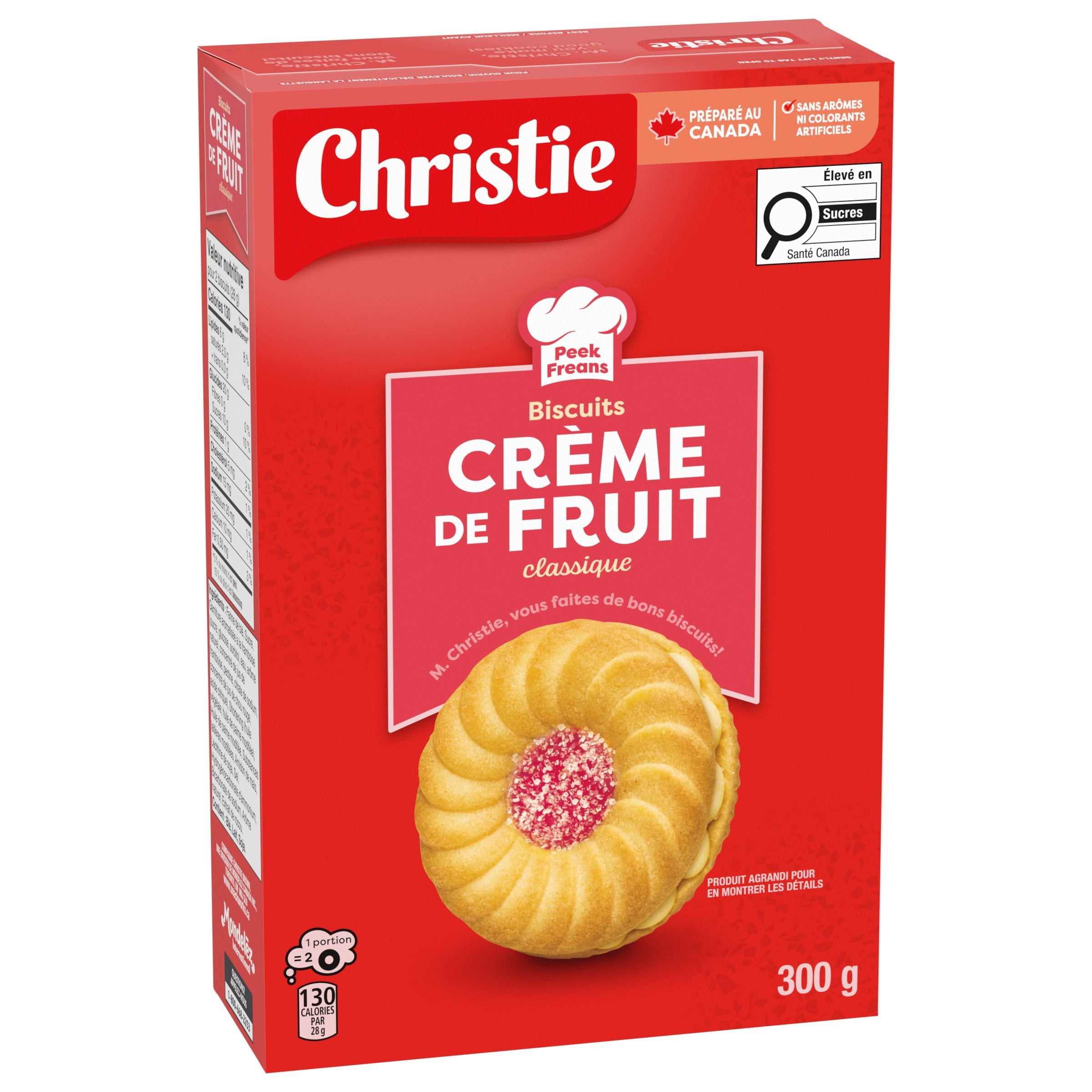 Biscuits crème de fruit de Peek Freans