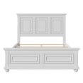 thumbnail image 6 of Llinc Store Traditional Pinewood Vintage Queen Bed Town And Country Style Platform Bed Frame with Headboard, White, 6 of 6
