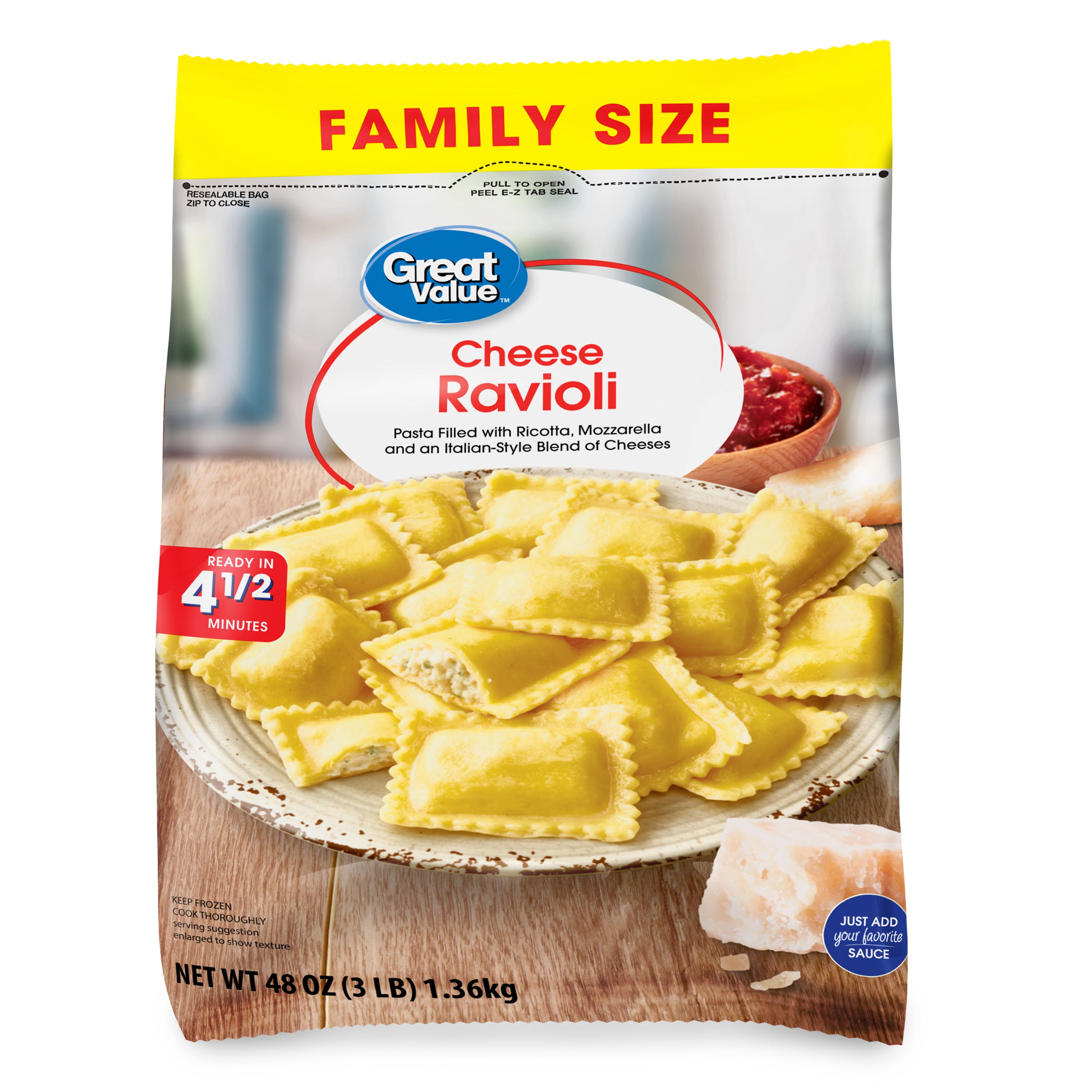 Celentano Rosina Food Pre-Cooked Ravioli Mini Cheese 24oz (PACK OF