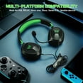 thumbnail image 6 of RUNMUS Over-Ear Gaming Headset with 40mm Speakers, Green, 6 of 7