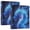 Blue Dragon Fantasy Art, variant on Football Player Round Ring Binder 3 Ring 1.5 inch 200 Sheet Clipboard File Folder for School Office