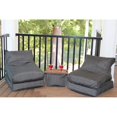 thumbnail image 3 of Ensemble de Chaises Longues Noir 2 + 1 Pouf, 3 of 3