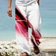thumbnail image 1 of Pantalones largos de verano para hombre, informales, a la moda, con estampado, cintura elástica, rectos, 1 of 5