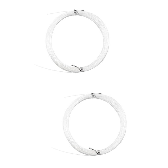 HLONK Nylon Monofilament Invisible Picture Hanging Wire Clear Beading Thread 2 Rolls Multipurpose Fishing Line