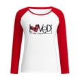 thumbnail image 2 of Women`s Multiple Sizes Multiple Color Casual Classic Nature Printing Long Sleeve Polyester T-Shirt(Red,M), 2 of 3