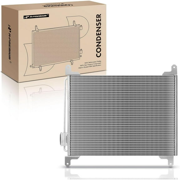 A-Premium Air Conditioning A/C Condenser Compatible with Freightliner, Sterling Truck Models - Business Class M2, Century Class, Columbia, FL70, FL112, FLD112, M2 106, XB XC Raised Rail, LT8500