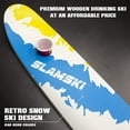 thumbnail image 3 of P&P Imports LLC GoPong Slamski | Retro 4 Person Drinking Ski with 50 Plastic Shot Glasses, 3 of 7