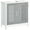 White+gray, variant on Lockable Wall Medicine Cabinet with 3 Shelves, 16x21 White Steel Cabinet for Bathroom Kitchen, Secure Storage for Medications