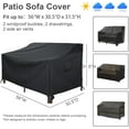 thumbnail image 3 of Patio Furniture Covers,Outdoor Furniture Cover Waterproof,Patio Furniture Set Covers for 4 Piece Outdoor Conversation Set,Patio Covers Set X-Large (Black), 3 of 16