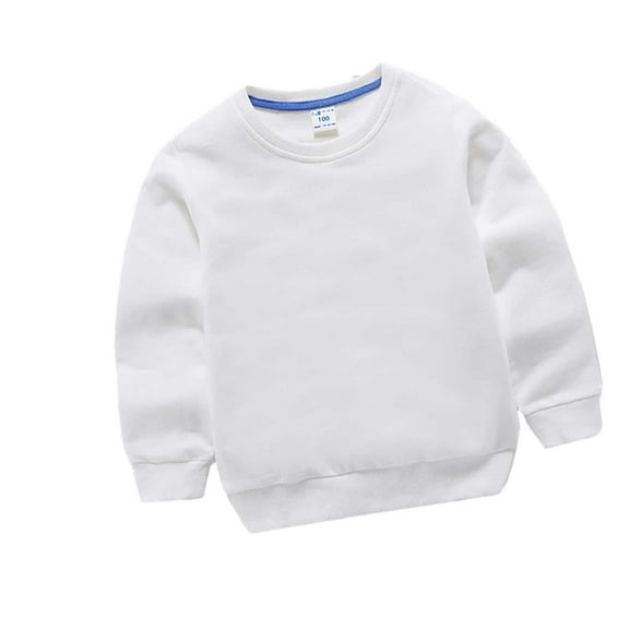 Loopsun Toddler Sweatshirts, Winter Kids Hoodies Boys Girls Children Solid Children's Sweater Pullover Outerwear White