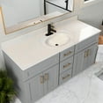 thumbnail image 3 of Design House 553396 Cultured Marble Vanity Top, 61", Soild White, 3 of 18