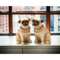 thumbnail image 2 of Ceramic Pug Dog Salt and Pepper Shakers Gift for Dog Lovers 3x2x3.5, 2 of 3