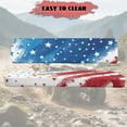 thumbnail image 3 of FKELYI Watercolor American Flag Print Mule Bench Seat Cover 2 Pcs Set Dustproof UTV Seat Cover Compatible with Kawasaki Mule 600/610 Anti-Scratch Seats Protector Decor, 3 of 7