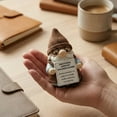thumbnail image 3 of Emotional Support Gnome Collectible Resin Figurine, Comforting Decor for Home Desk Shelf, Gift for Mental Wellness & Calming Atmosphere Creation,F, 3 of 4