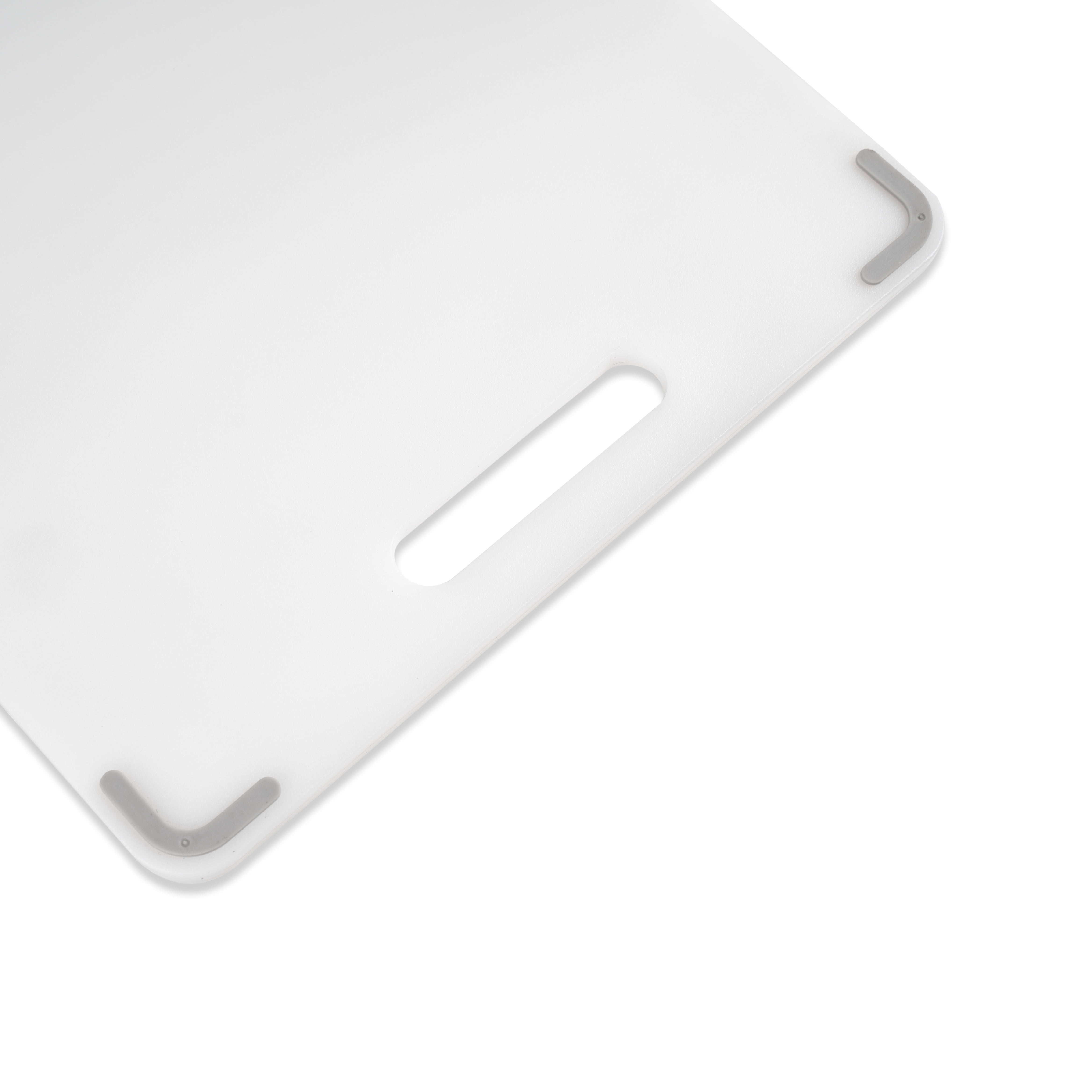 (3 pack) Mainstays 12"X18" White Non-Slip Poly Cutting Board with Juice Groove