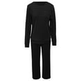 thumbnail image 4 of Women'S Fall 2 Piece - Long Sleeve Sweatshirt With Sweatpants Womens Matching Sets Fall Athleisure Sets Women, 4 of 4