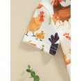thumbnail image 6 of Jxzom Newborn Baby Boy Girl Farm Outfits 0 3 6 9 12 Months Chicken Print Short Sleeve Jumpsuit Crewneck Romper Bodysuit Summer Clothes, 6 of 8