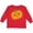 Red, variant on Inktastic Smiling Pumpkin, Halloween, Orange Pumpkin Boys or Girls Long Sleeve Toddler T-Shirt