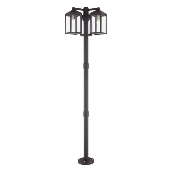 Livex Lighting - Nyack - 3 Light Outdoor 3 Head Post Lantern-96.25 Inches Tall