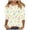 S0-White, variant on Womens Easter Shirts Egg Festival 3/4 Sleeve Holiday T Shirt Crewneck Beach Tops Summer Vacation Clothes M
