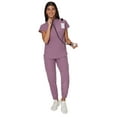 thumbnail image 6 of Hanes Womens Scrubs Mandarin Collar Scrub Top, Comfort Fit, Pockets, Sizes XS-3XL, 6 of 10