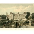 thumbnail image 3 of Allom, T. 18x15 Black Modern Framed Museum Art Print Titled - Garden- front of Luxembourg, Paris, 3 of 5