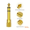 thumbnail image 5 of 5 Pack-CableCreation 6.35mm Stereo Plug to 3.5mm Stereo Jack Adaptor, 6.35mm Male to 3.5mm Female, Gold Plated, 5 of 8