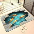 thumbnail image 6 of Zoxiy Funny Fish Mat Realistic,3D Floor Rugs Optical Illusion,3D Illusion Floor Mats,3D Carpets Optical Illusion,3D Rugs Optical Illusion,Watercolor Pond Floor Mat,Welcome Door Mat,1PC,23.6"x15.7", 6 of 6