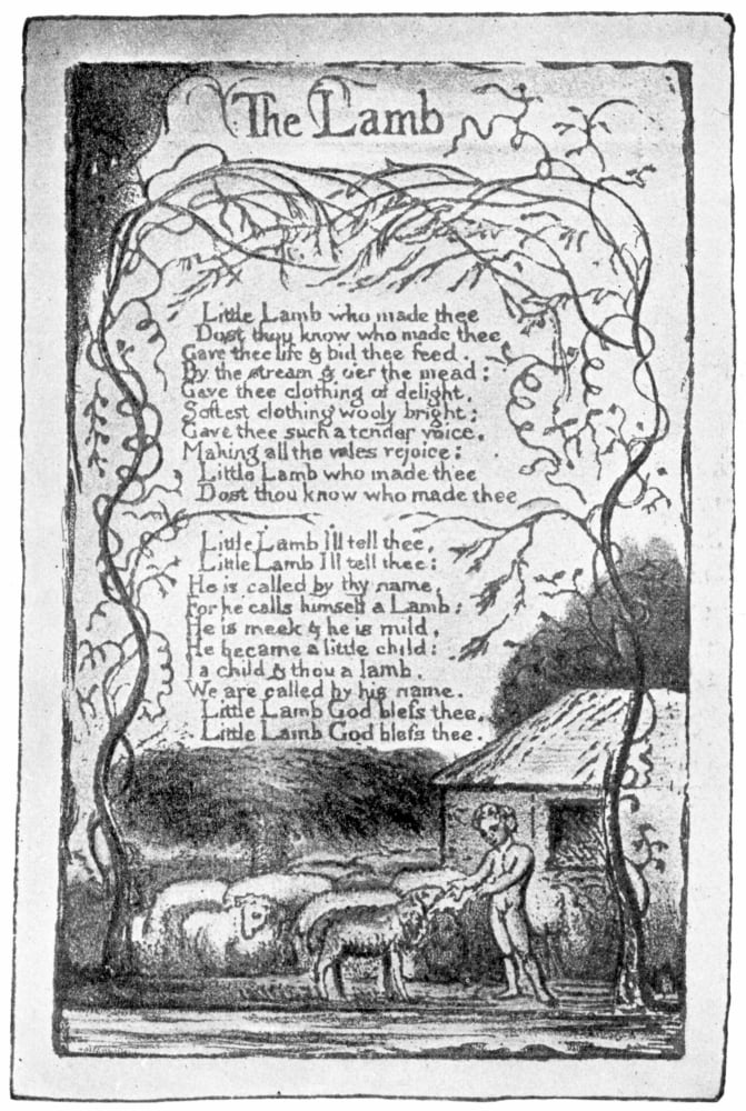 Blake: Songs Of Innocence. /Na Page From 'Songs Of Innocence