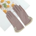 thumbnail image 5 of Unique Bargains 1 Pair Sunblock Mittens Sun Block Driving Gloves for Women Purple, 5 of 5