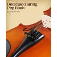 thumbnail image 6 of HarmonyStrings Violin 4/4 Full Size Set Fiddle, Acoustic Violins Complete Kit with Handcrafted Board, Starter Lightweight Hard Case for Beginners Matte, 6 of 9