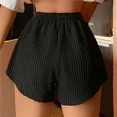 thumbnail image 6 of Women Shorts Summer High Elastic Lace Up Drawstring Wide Leg Sweat Short Fitness Running Shorts Loose Casual Large Sports Pants, 6 of 6