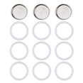 thumbnail image 1 of Silicone Sealing Ring Gaskets Aluminum Filter Set for 6 Cup Moka Pot Accessory, 1 of 11