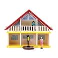 thumbnail image 1 of La casa de ensueño de Barbie Malibu más pequeña de Toy World con accesorios, 1 of 8