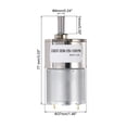 thumbnail image 2 of ZGB37-3530 DC 12V 150RPM Micro Motor High-Speed Geared Motor DIY RC Cars Remote Control Shaft 6mm Diameter, 2 of 6