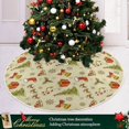 thumbnail image 6 of FMSHPON Reindeer Christmas Tree Xmas Christmas Tree Skirt Stand Mat for Holiday Party Decoration Indoor Outdoor 48 inches, 6 of 6