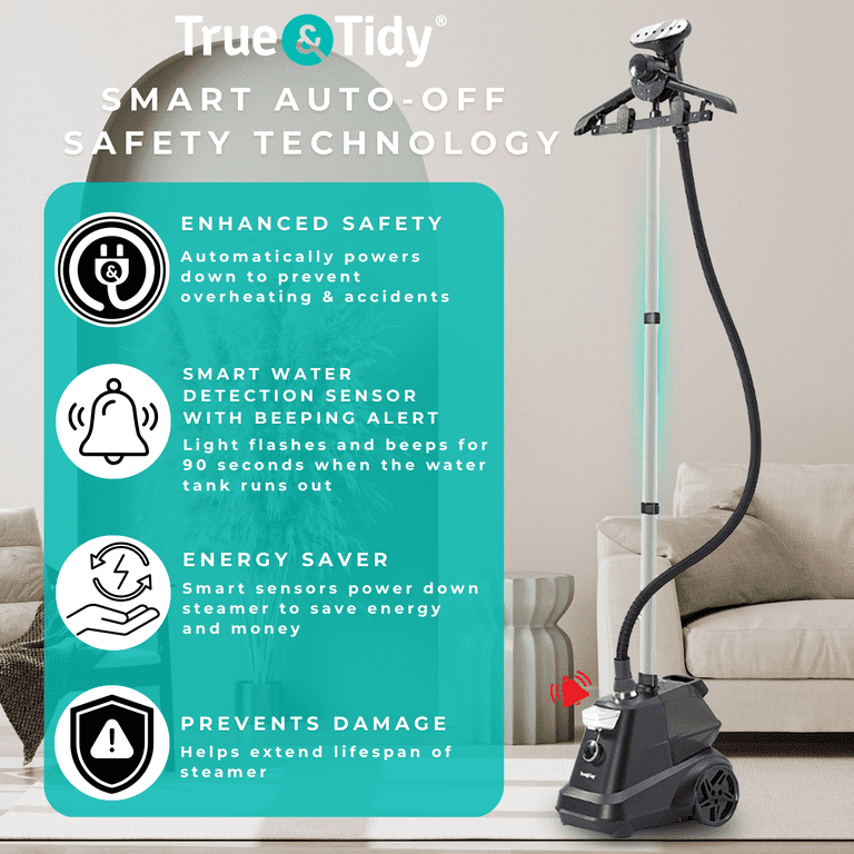 True & Tidy Tidy SX3 Heavy-Duty Industrial Garment Steamer with