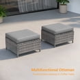 thumbnail image 7 of ACEGOSES 5-Piece Patio Sofa Set Gray Rattan Outdoor Furniture Set Three-Seat Sofa Ottomans Suiting Backyard, Poolside and Patio,Gray, 7 of 7