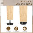 thumbnail image 4 of Uxcell 10Pcs Thread Adjustable Furniture Levelers, Furniture Feet Levelers Screw M6 x 12mm, 4 of 7