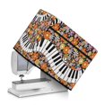 thumbnail image 2 of HELLHERO Piano Keys Sewing Machine Cover with Pockets for Extra Accessories Multifunction Dust Covers 17.7 x 8.6 x 12.5 inches Wear Resistnt, 2 of 8