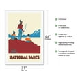 thumbnail image 2 of National Parks - Native Americans - Vintage Travel Poster by Dorothy Waugh c.1935 - Fine Art Rolled Canvas Print 27in x 40in, 2 of 4