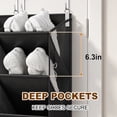 thumbnail image 4 of FOUKUS Over the Door Shoe Organizer: 20-30 Pair Over the Door Storage with 6.3 in Deep Pockets - Shoe Rack for Door in Closet Bedroom Dorm Entryway, 4 of 7