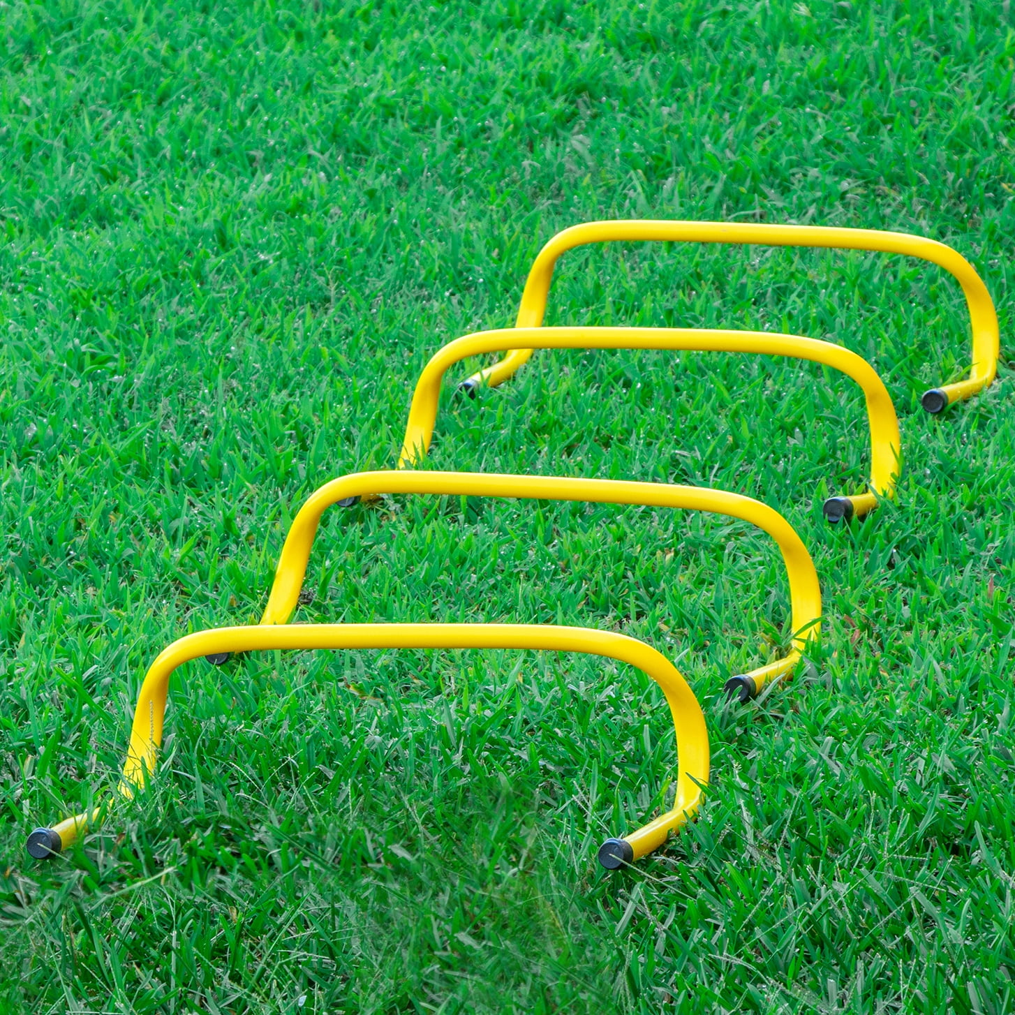 Speed Training Hurdles Pack of 5 - 6 Inch By Trademark Innovations (Yellow)